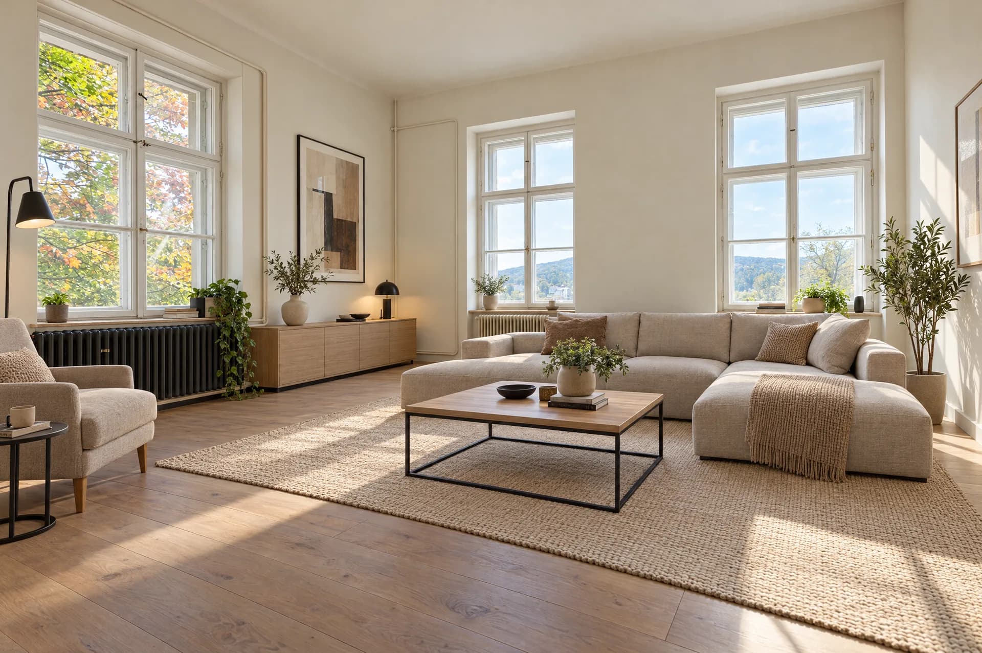 Apartmány a pobytové ubytování — ilustrační vizualizace interiéru